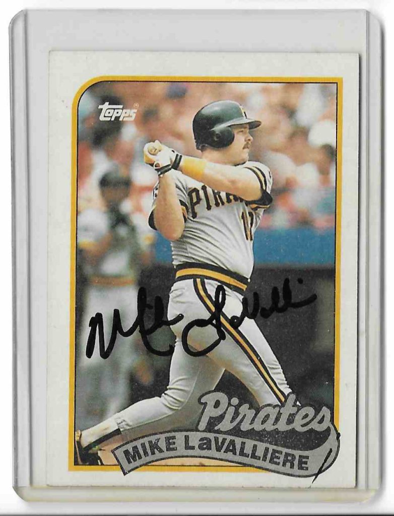 1989 Topps In Person Auto 218 Mike LaValliere